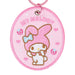 Sanrio My Melody Embroidered Patch Keychain Polyester Steel 1st Edition