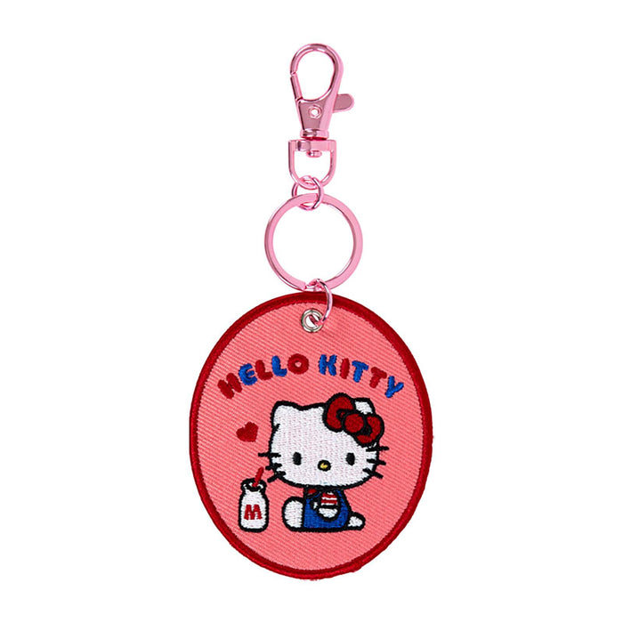 Sanrio Hello Kitty Embroidered Patch Keychain Grand Prize Edition Polyester
