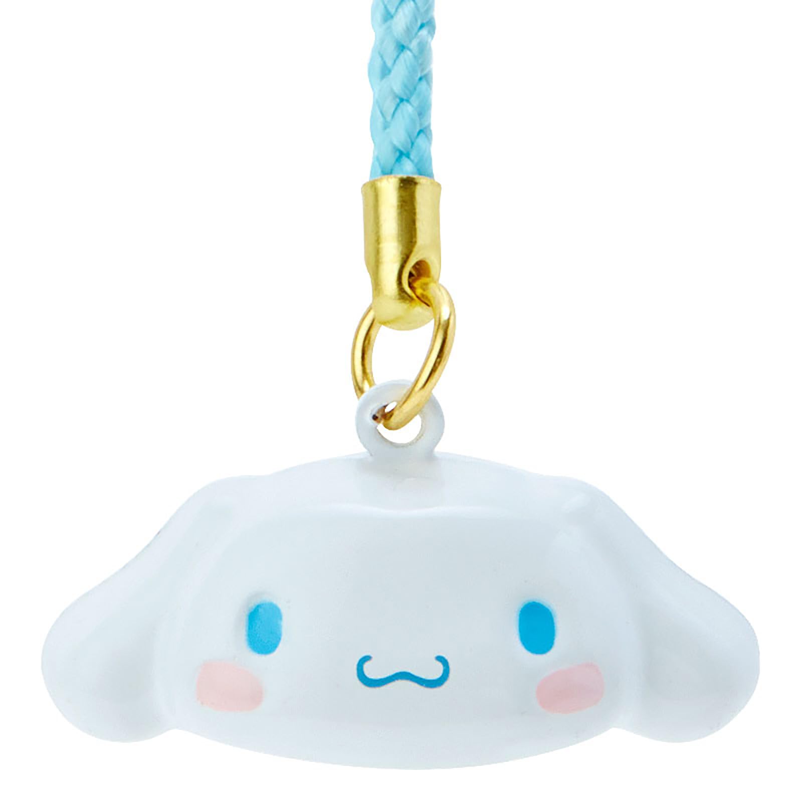 Sanrio Face-Shaped Netsuke Cinnamoroll Brass Strap String - 341533- Japan Figure Store - #1 Bring To You The Best Japanese Goods