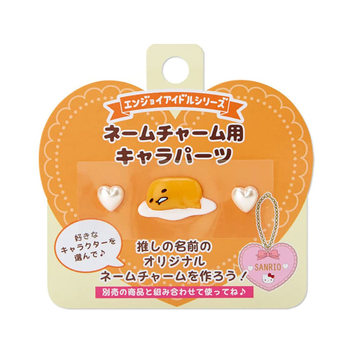 Sanrio Gudetama Name Charm Enjoy Idol 923257 Keychain Accessory- Japan Figure Store - #1 Bring To You The Best Japanese Goods