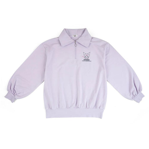 Sanrio Kuromi Half Zip Sweatshirt - Comfort Fit Cute Character Design- Japan Figure Store - #1 Bring To You The Best Japanese Goods