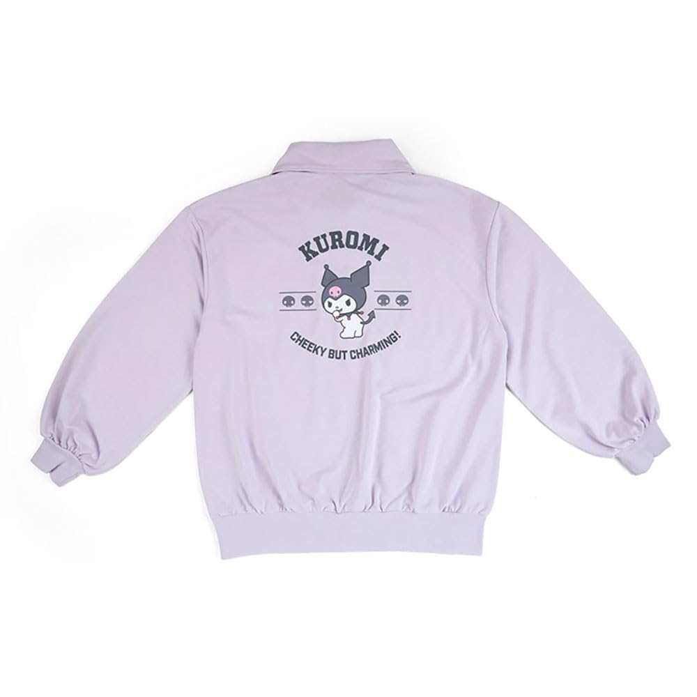 Sanrio Kuromi Half Zip Sweatshirt - Comfort Fit Cute Character Design- Japan Figure Store - #1 Bring To You The Best Japanese Goods