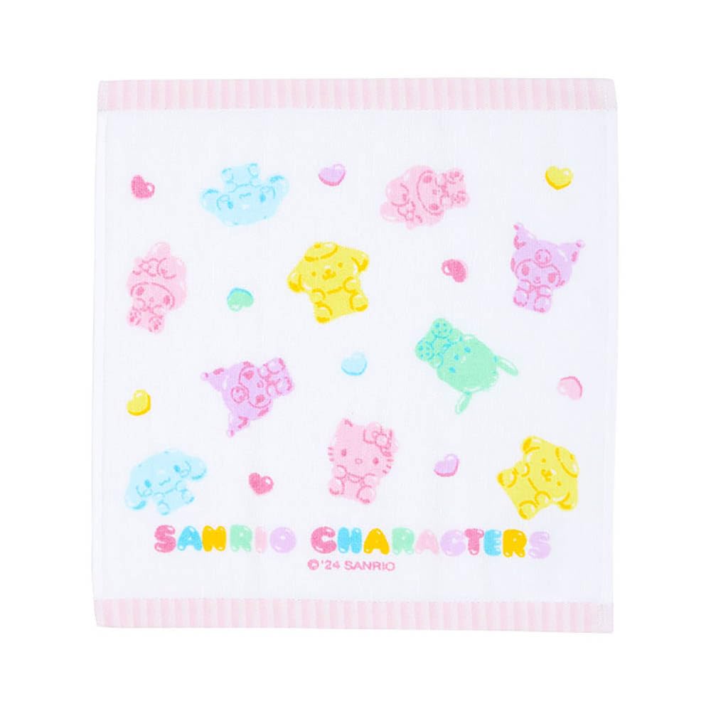 Sanrio Hand Towel Gummy Candy Design Sanrio Characters 493210- Japan Figure Store - #1 Bring To You The Best Japanese Goods