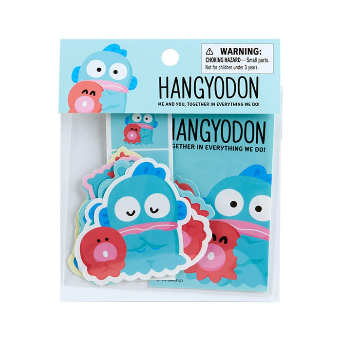 Sanrio Hangyodon Sticker Set Half Fish Character 14x11x0.5 cm Usual Couple Design- Japan Figure Store - #1 Bring To You The Best Japanese Goods