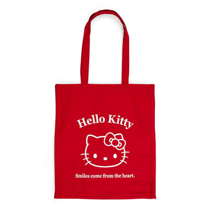 Sanrio Hello Kitty Cotton Tote Bag Handbag 40x36x10cm Character Design- Japan Figure Store - #1 Bring To You The Best Japanese Goods