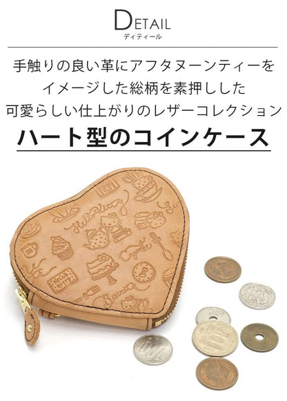 Sanrio Hello Kitty Genuine Leather Gray Coin Case Mini Wallet for Women- Japan Figure Store - #1 Bring To You The Best Japanese Goods