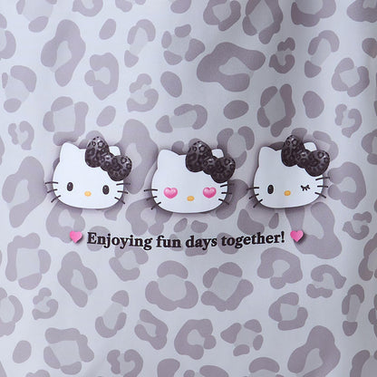 Sac fourre-tout Sanrio Hello Kitty à motifs d'animaux monochrome pour enfants de 3 ans et plus, en polyester.
