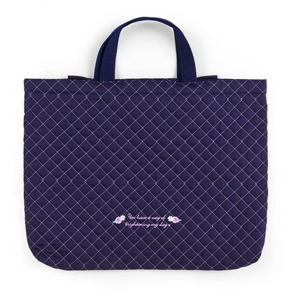 Sanrio Hello Kitty Navy Quilted Lesson Bag Durable and Stylish 765368- Japan Figure Store - #1 Bring To You The Best Japanese Goods