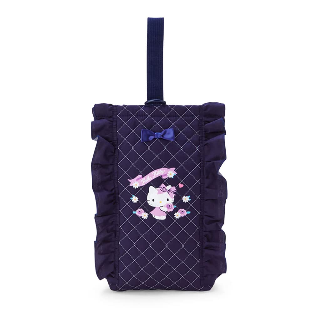 Sanrio Hello Kitty Navy Quilted Shoe Bag Durable and Stylish- Japan Figure Store - #1 Bring To You The Best Japanese Goods