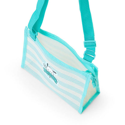 Sanrio Kids Mesh Shoulder Bag Pochacco 781061 Casual Lightweight- Japan Figure Store - #1 Bring To You The Best Japanese Goods