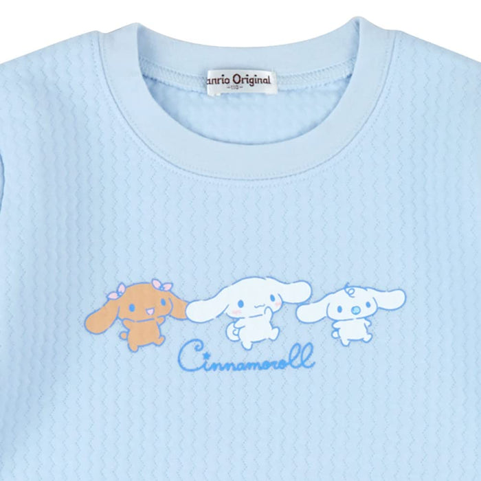 Sanrio Kids Quilted Cinnamoroll Pajamas 110Cm Cozy Sleepwear- Japan Figure Store - #1 Bring To You The Best Japanese Goods