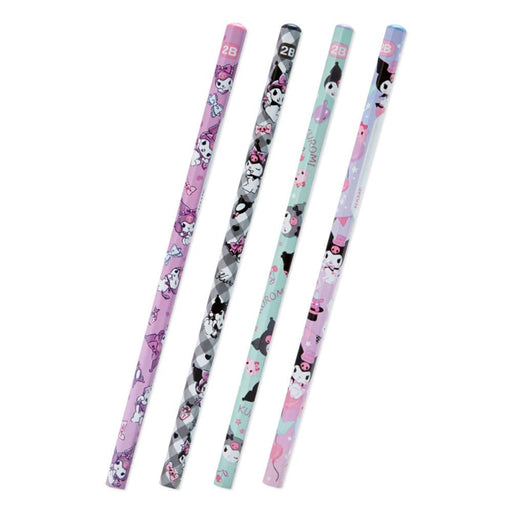 Sanrio Kuromi 2B Pencil Set - Pack of 4 High-Quality Pencils- Japan Figure Store - #1 Bring To You The Best Japanese Goods