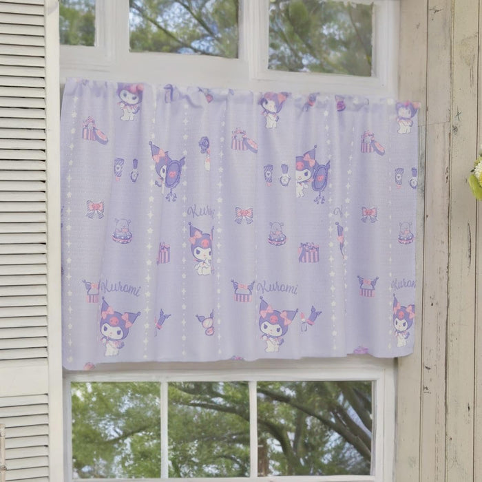 Sanrio Kuromi Cafe Curtain 145x70cm Heat Insulating Privacy Small Window Curtain- Japan Figure Store - #1 Bring To You The Best Japanese Goods