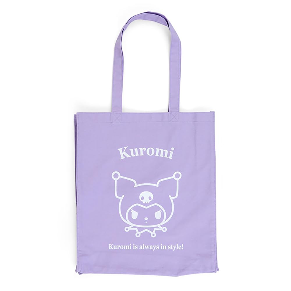 Sanrio Kuromi Cotton Tote Bag Handbag 40x36x10cm Character Pattern- Japan Figure Store - #1 Bring To You The Best Japanese Goods