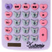 Sanrio Kuromi Face-Shaped Key Calculator One Size 633950- Japan Figure Store - #1 Bring To You The Best Japanese Goods