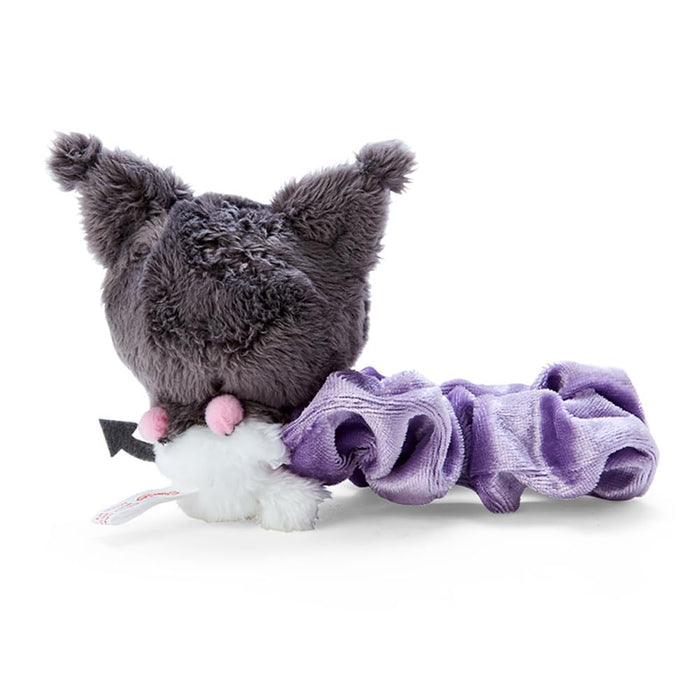 Sanrio Kuromi Hug Scrunchie Black and Pink Plush Elastic Hair Tie- Japan Figure Store - #1 Bring To You The Best Japanese Goods