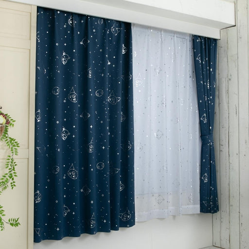 Sanrio Kuromi Blackout and Lace Curtain Set 100x135cm - Heat Insulated- Japan Figure Store - #1 Bring To You The Best Japanese Goods