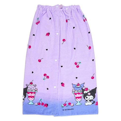Sanrio Kuromi Wrap Towel 80cm - Cute Character Design 80x120cm- Japan Figure Store - #1 Bring To You The Best Japanese Goods