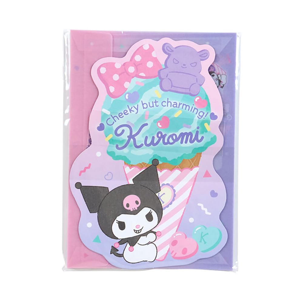 Sanrio Kuromi Ice Party Letter Set Stationery - 328383- Japan Figure Store - #1 Bring To You The Best Japanese Goods