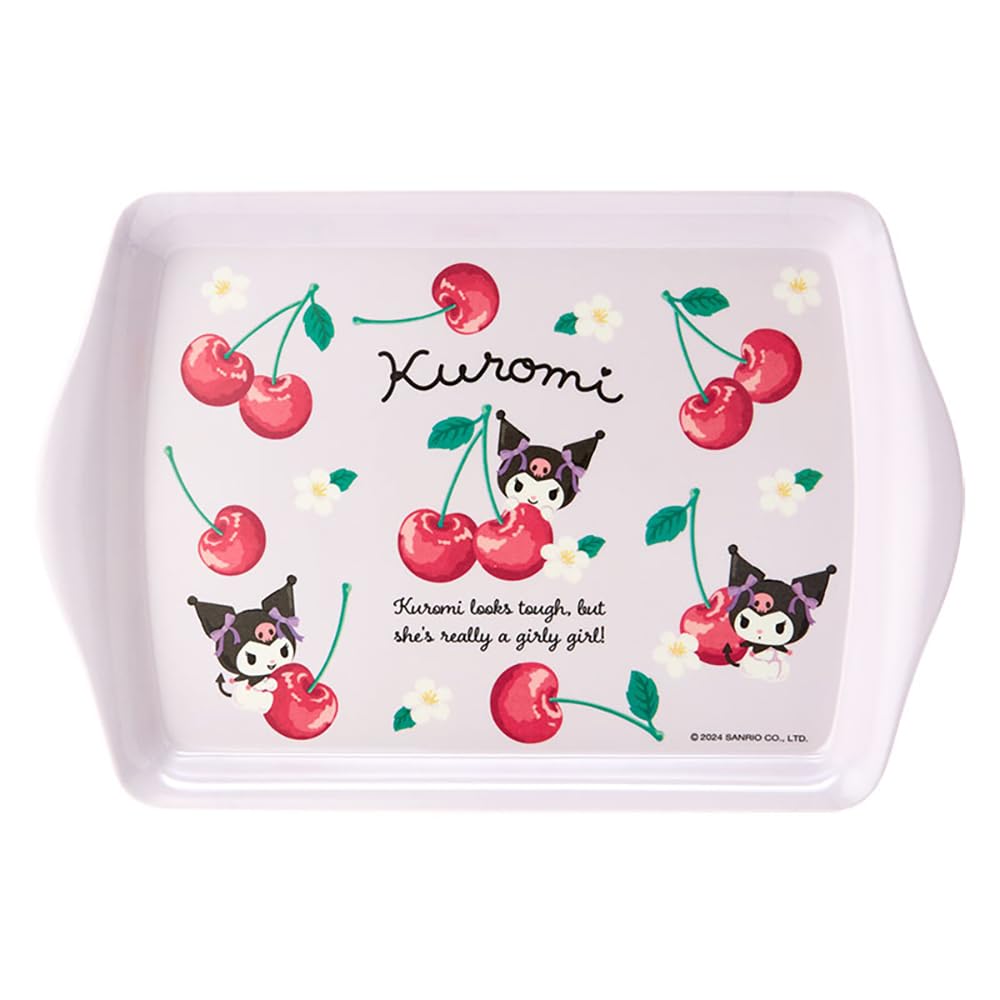 Sanrio Melamine Mini Tray Colorful Fruit Kuromi 1.5 x 20.9 x 14 cm- Japan Figure Store - #1 Bring To You The Best Japanese Goods