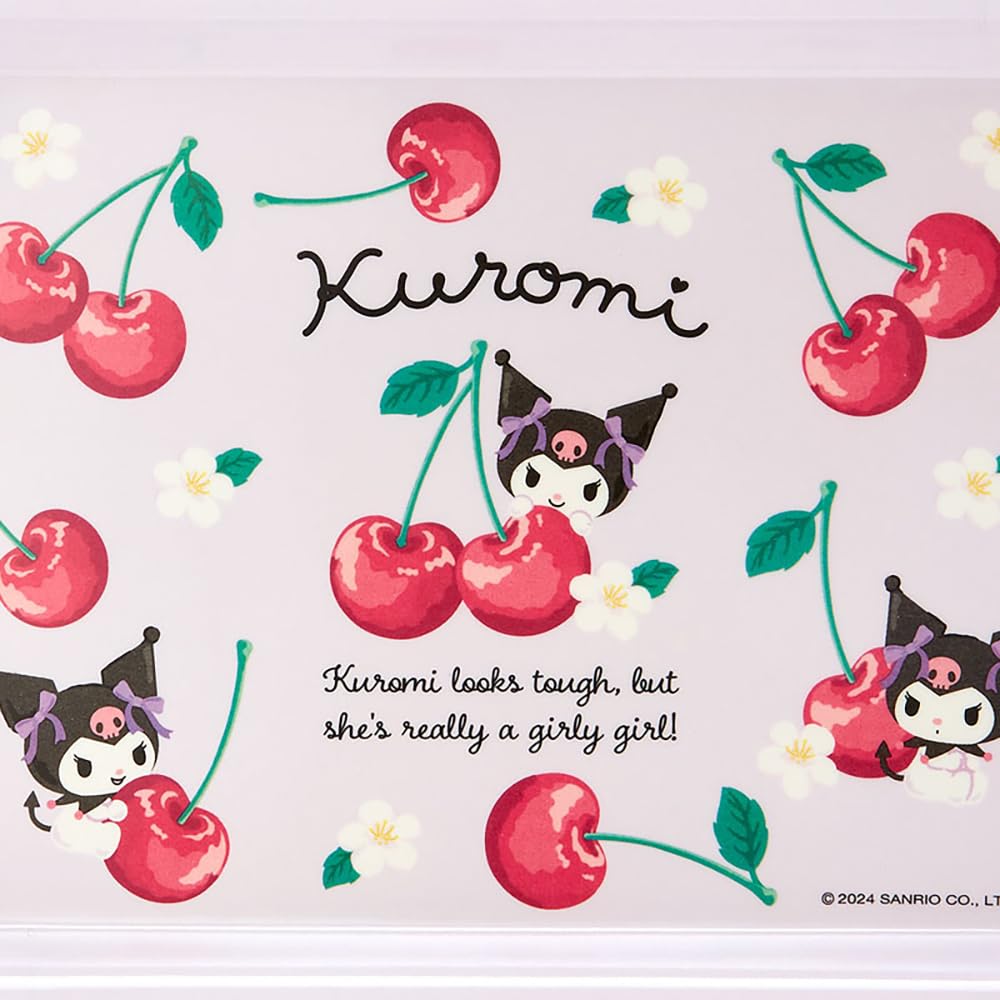 Sanrio Melamine Mini Tray Colorful Fruit Kuromi 1.5 x 20.9 x 14 cm- Japan Figure Store - #1 Bring To You The Best Japanese Goods