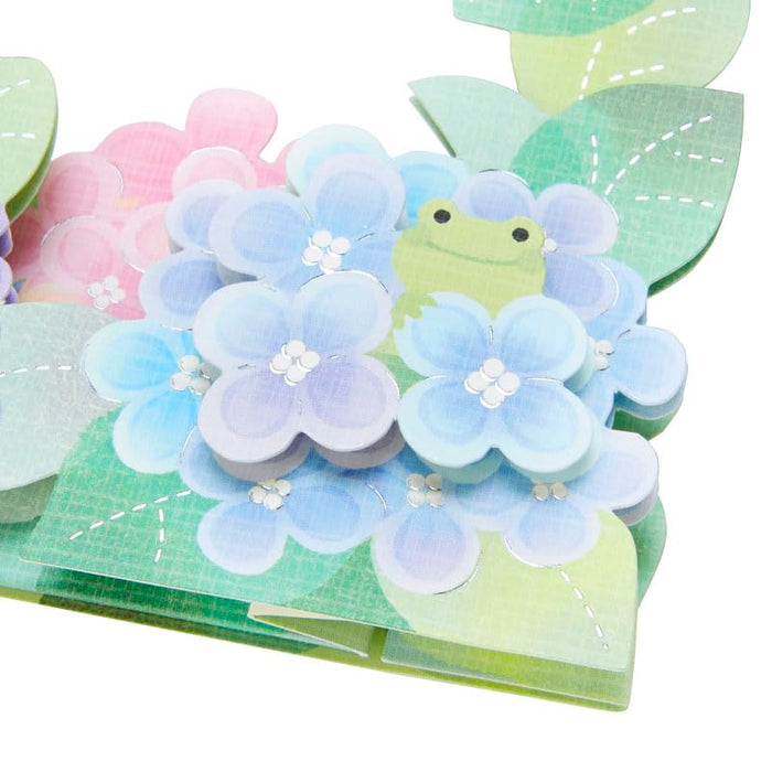 Sanrio Hydrangea and Frog Early Summer Greeting Card - Overseas Shipping- Japan Figure Store - #1 Bring To You The Best Japanese Goods