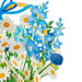 Sanrio Blue Flower Basket Laser Cut Greeting Card - Overseas Shipping Available- Japan Figure Store - #1 Bring To You The Best Japanese Goods