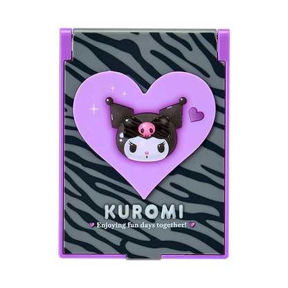 Sanrio Kuromi Miroir Animal Monochrome ABS Verre Portable 072087