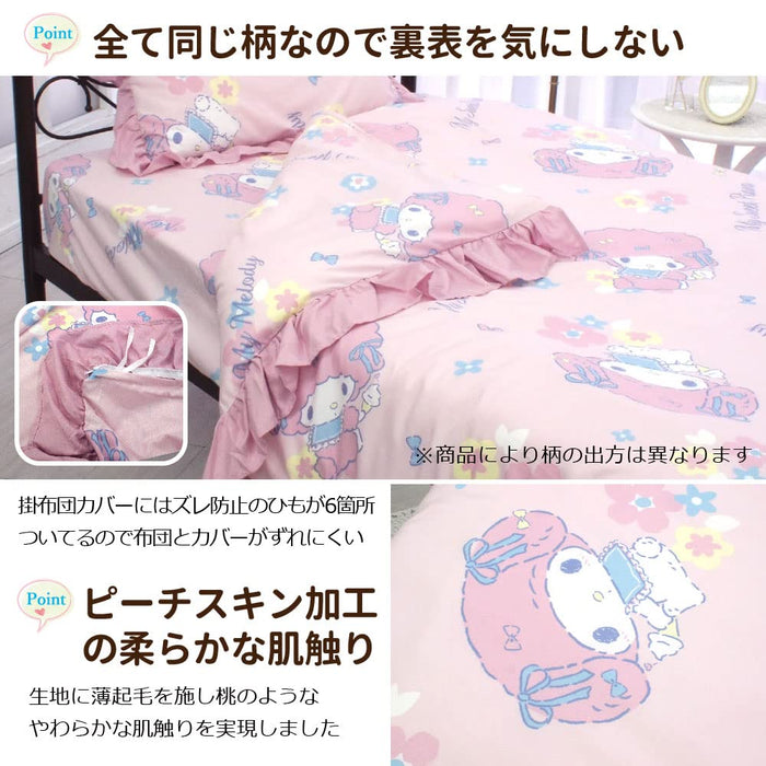 Sanrio My Melody My Sweet Piano Duvet Cover Set 3-Piece Single Bed Sheets- Japan Figure Store - #1 Bring To You The Best Japanese Goods