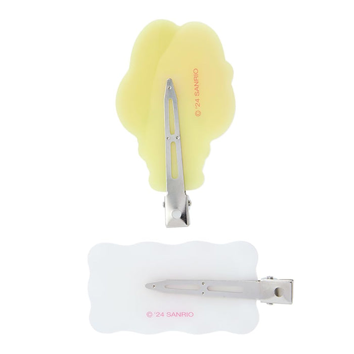 Sanrio My Melody Pastel Checker Hair Clip 5.8 x 7.7 cm- Japan Figure Store - #1 Bring To You The Best Japanese Goods