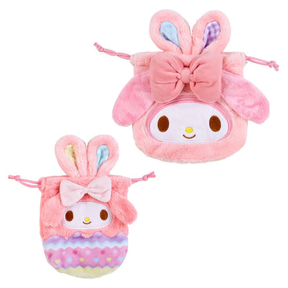 Sanrio My Melody Drawstring Bag Set of 2 - Easter Rabbit Theme 23x23x3cm- Japan Figure Store - #1 Bring To You The Best Japanese Goods