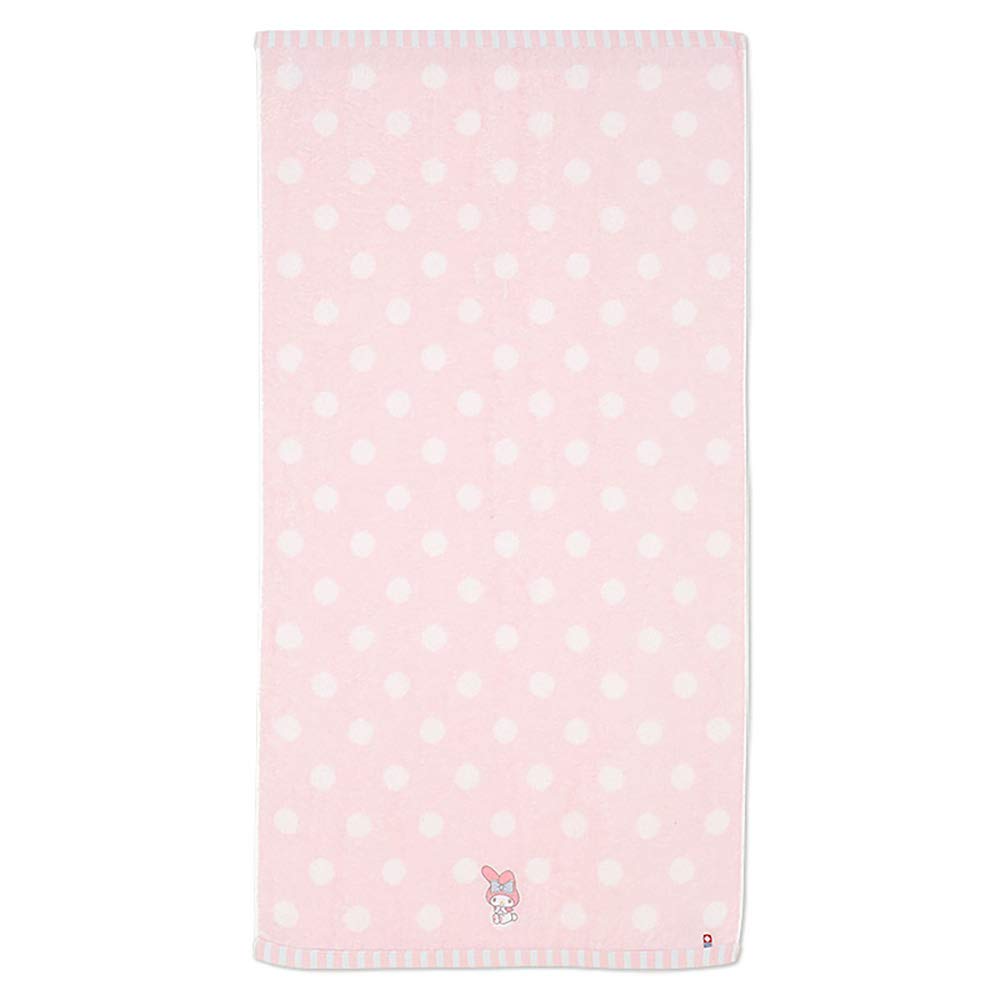 Sanrio My Melody Imabari Bath Towel Dots 100% Cotton- Japan Figure Store - #1 Bring To You The Best Japanese Goods
