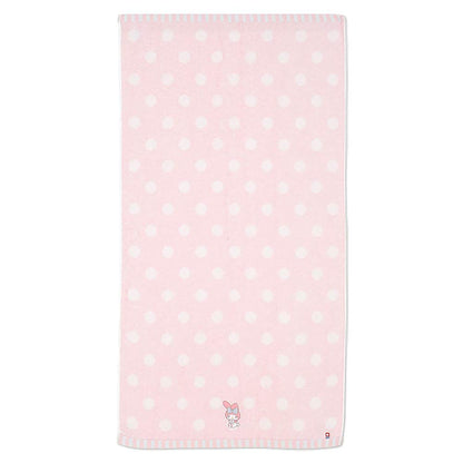 Sanrio My Melody Imabari Bath Towel Dots 100% Cotton- Japan Figure Store - #1 Bring To You The Best Japanese Goods