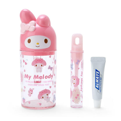 Sanrio My Melody Toothbrush and Cup Set 12x7x5 cm Character Set- Japan Figure Store - #1 Bring To You The Best Japanese Goods