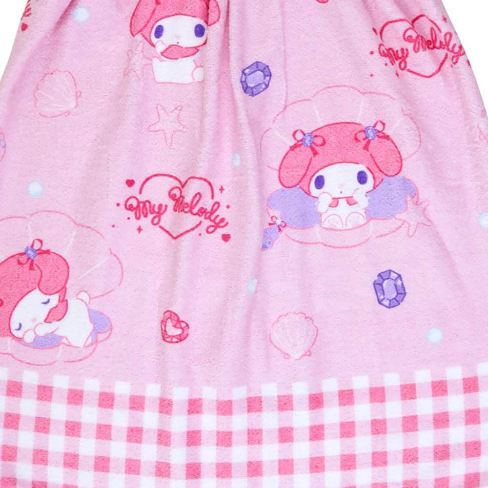 Sanrio My Melody Wrap Towel 60x110cm - Soft and Adorable Character Towel- Japan Figure Store - #1 Bring To You The Best Japanese Goods