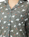 Sanrio Women's Charcoal Gray Long Sleeve Hangyodon Cinnamoroll Pajama Set- Japan Figure Store - #1 Bring To You The Best Japanese Goods