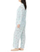 Sanrio Women's Blue Pajama Set Long Sleeve Shirt Hangyodon & Cinnamoroll- Japan Figure Store - #1 Bring To You The Best Japanese Goods