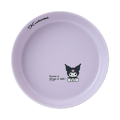 Sanrio Kuromi 21cm Ceramic Plate Microwave Dishwasher Safe Curry Pasta Plate