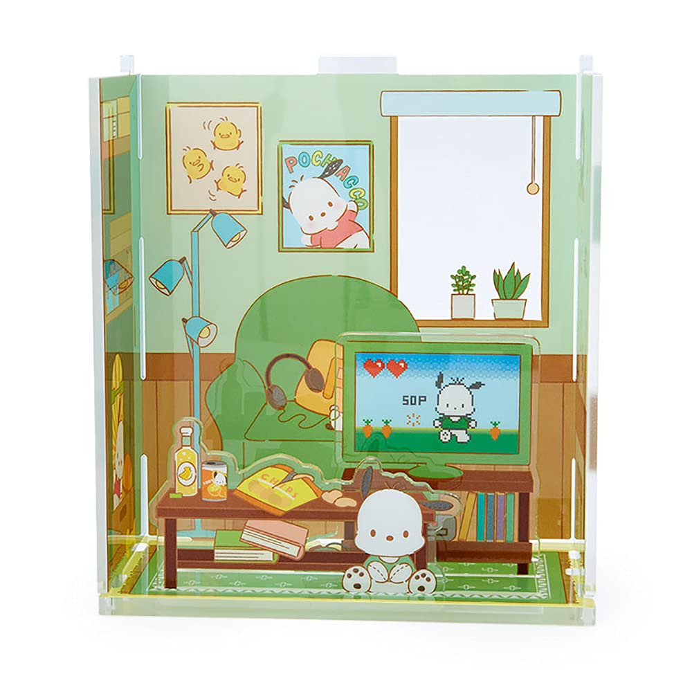Sanrio Pochacco Acrylic Stand Display Enjoy Idol 868884 Room My Room Decor- Japan Figure Store - #1 Bring To You The Best Japanese Goods