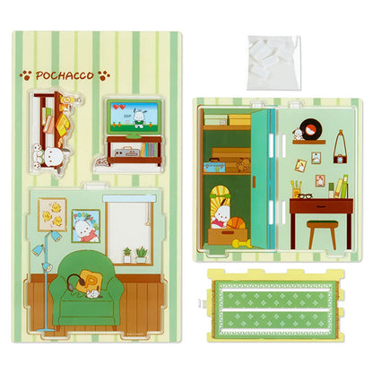 Sanrio Pochacco Acrylic Stand Display Enjoy Idol 868884 Room My Room Decor- Japan Figure Store - #1 Bring To You The Best Japanese Goods