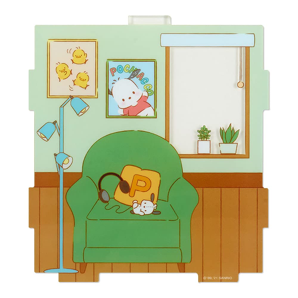Sanrio Pochacco Acrylic Stand Display Enjoy Idol 868884 Room My Room Decor- Japan Figure Store - #1 Bring To You The Best Japanese Goods