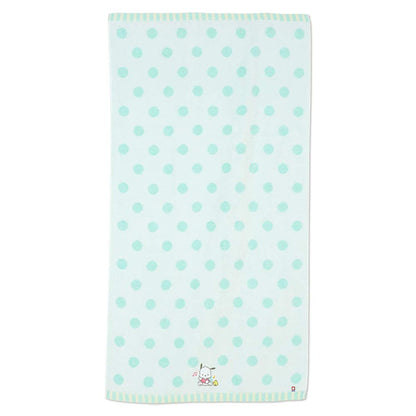 Sanrio Pochacco Imabari Bath Towel Dots Pattern 422487- Japan Figure Store - #1 Bring To You The Best Japanese Goods