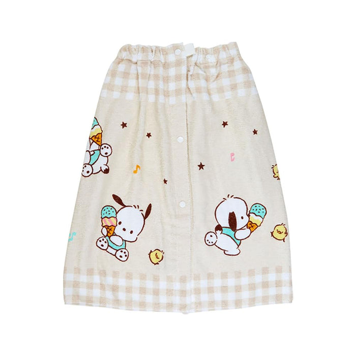 Sanrio Pochacco Wrap Towel 60cm by 110cm - Cute Character Bath Accessory- Japan Figure Store - #1 Bring To You The Best Japanese Goods