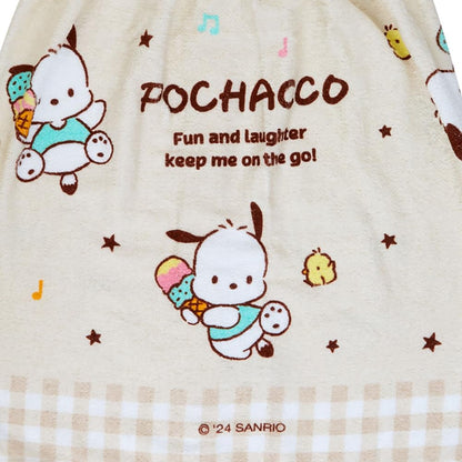 Sanrio Pochacco Wrap Towel 60cm by 110cm - Cute Character Bath Accessory- Japan Figure Store - #1 Bring To You The Best Japanese Goods