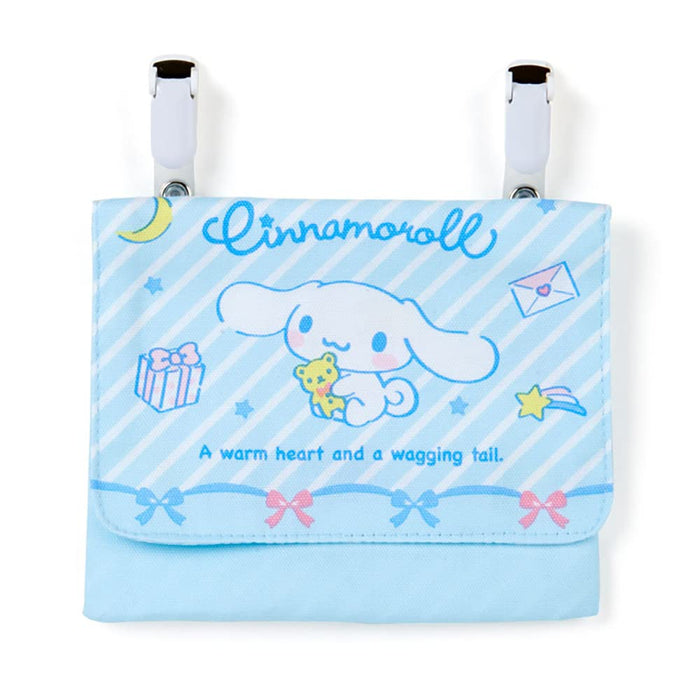 Sanrio Cinnamoroll Pocket Pouch Clip with Name Space - Made in Japan- Japan Figure Store - #1 Bring To You The Best Japanese Goods