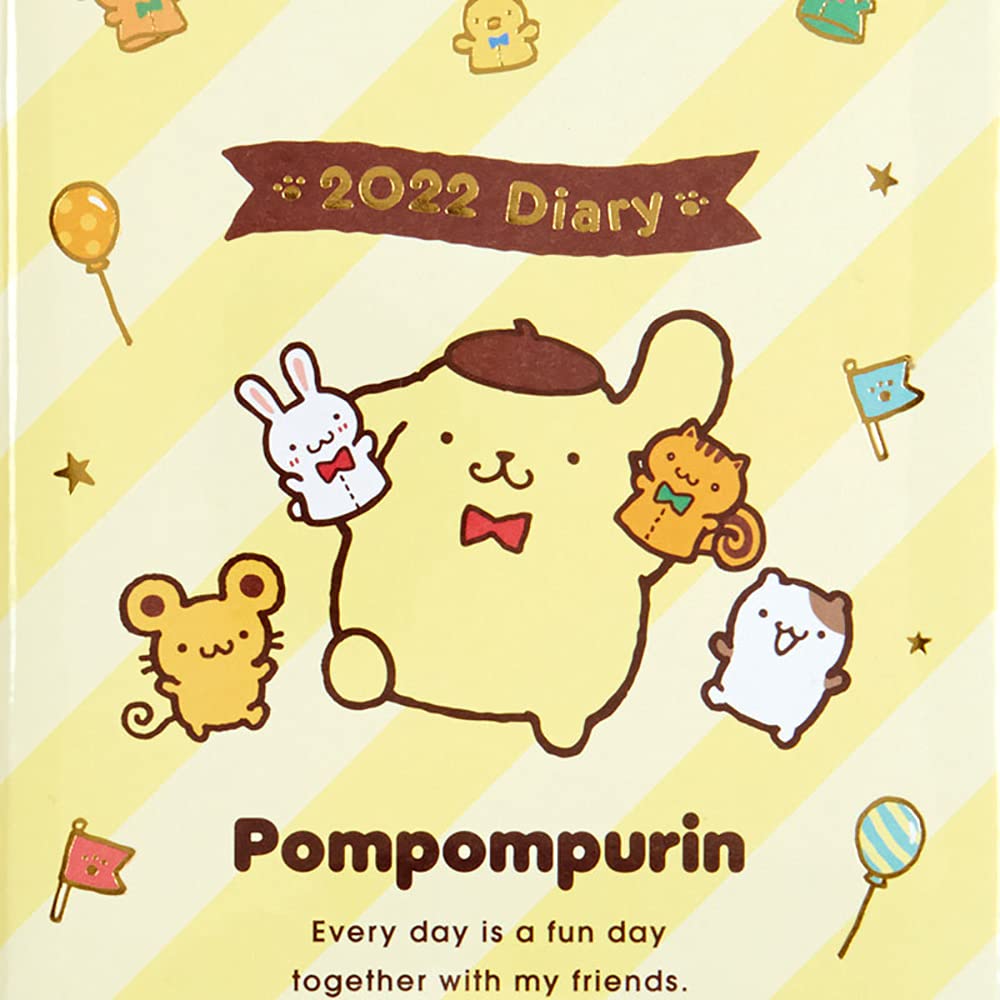 Sanrio Pompompurin B6 2022 Diary Block Type- Japan Figure Store - #1 Bring To You The Best Japanese Goods
