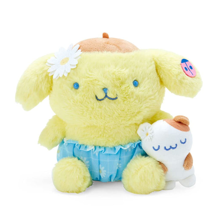 Sanrio Pompompurin Daisy Plush Toy - Cuddly and Cute Plushie Collectible- Japan Figure Store - #1 Bring To You The Best Japanese Goods