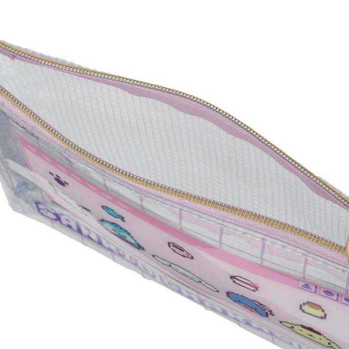 Sanrio Purple Clear PVC Makeup Pouch for Women and Girls- Japan Figure Store - #1 Bring To You The Best Japanese Goods