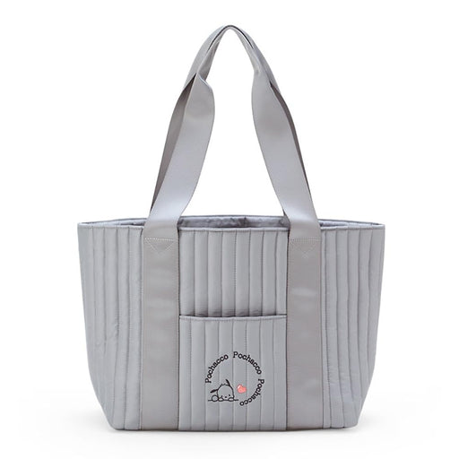 Sanrio Quilted Tote Bag M Pochacco 46x12.5x28cm- Japan Figure Store - #1 Bring To You The Best Japanese Goods