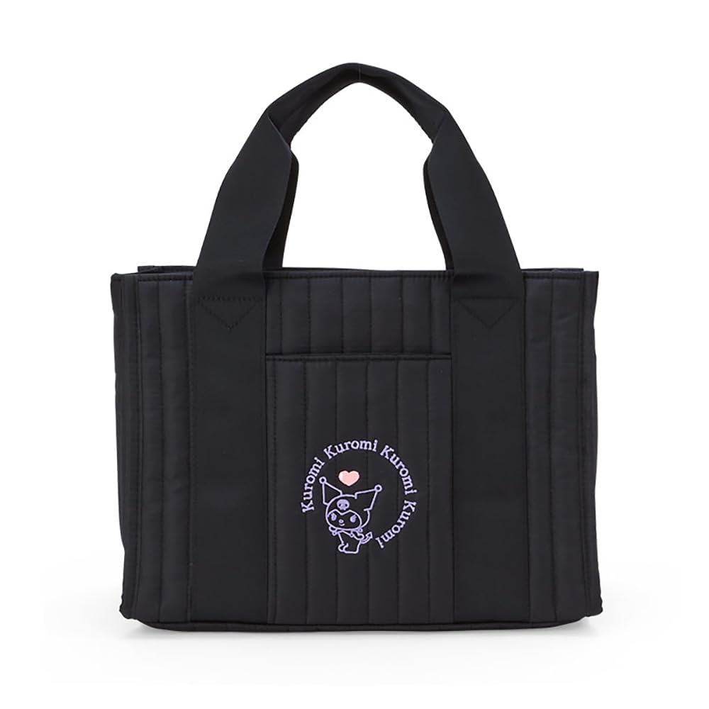 Sanrio Quilted Tote Bag S Kuromi 28.5x10x21 cm- Japan Figure Store - #1 Bring To You The Best Japanese Goods